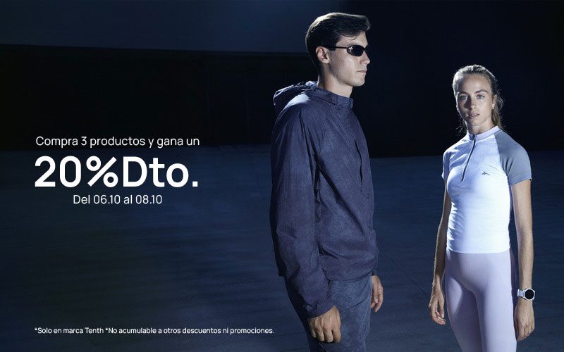 Promoción Sprinter: 20% de descuento comprando 3 productos Tenth en Alcalá Magna